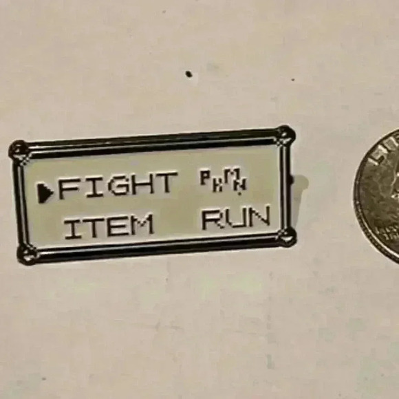 Pokémon Gameboy Battle Menu Nostalgic Retro Enamel Pin - Picture 3 of 4